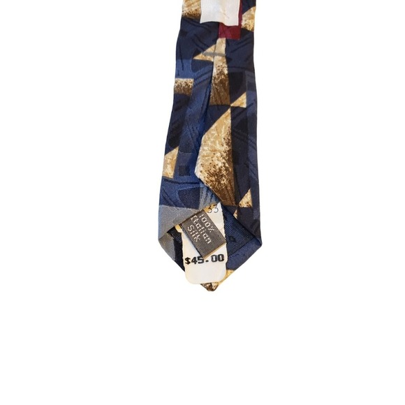 Erreuno Milano Milan Italy 100% Imported Silk Tie Italian‎ Blue/Red/Gold Necktie - Picture 7 of 14